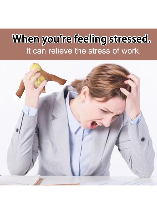 Gorilla Monkey Toys, Elastic Latex Monkey, Stress Relief for Children and Adults, Creative Sensory Stress Relief Toys - Image 5