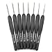 Hilitand 8Pcs Black Fine Soft Handle Crochet Hooks Set 1mm 125mm 15mm 175mm 2mm 225mm 25mm 275mm Plastic Knitting Crochet Hooks Ergonomic - Image 2