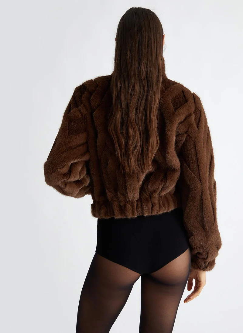 ليو جو Faux fur jacket