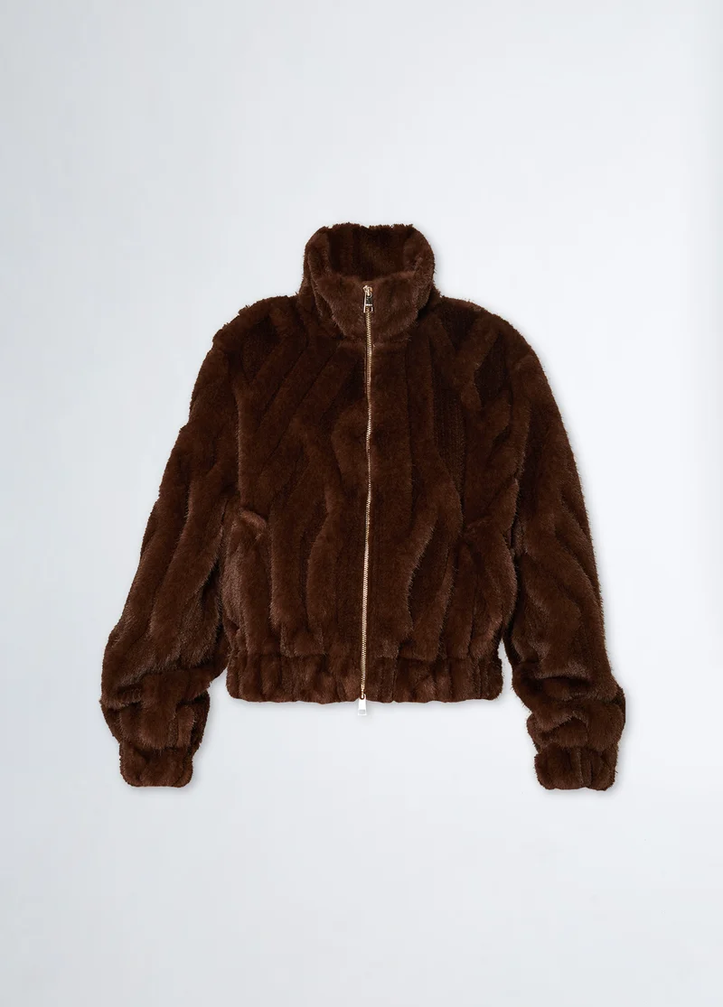 ليو جو Faux fur jacket