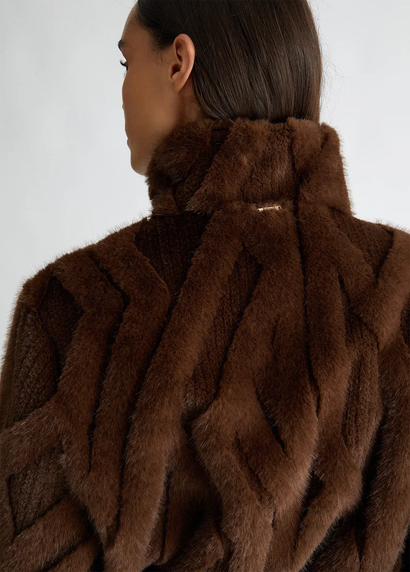 ليو جو Faux fur jacket