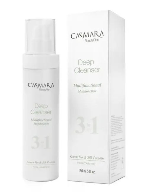 Casmara 3-in-1 Deep Cleanser – Makeup Remover, Facial Gel, and Toner, 150ml