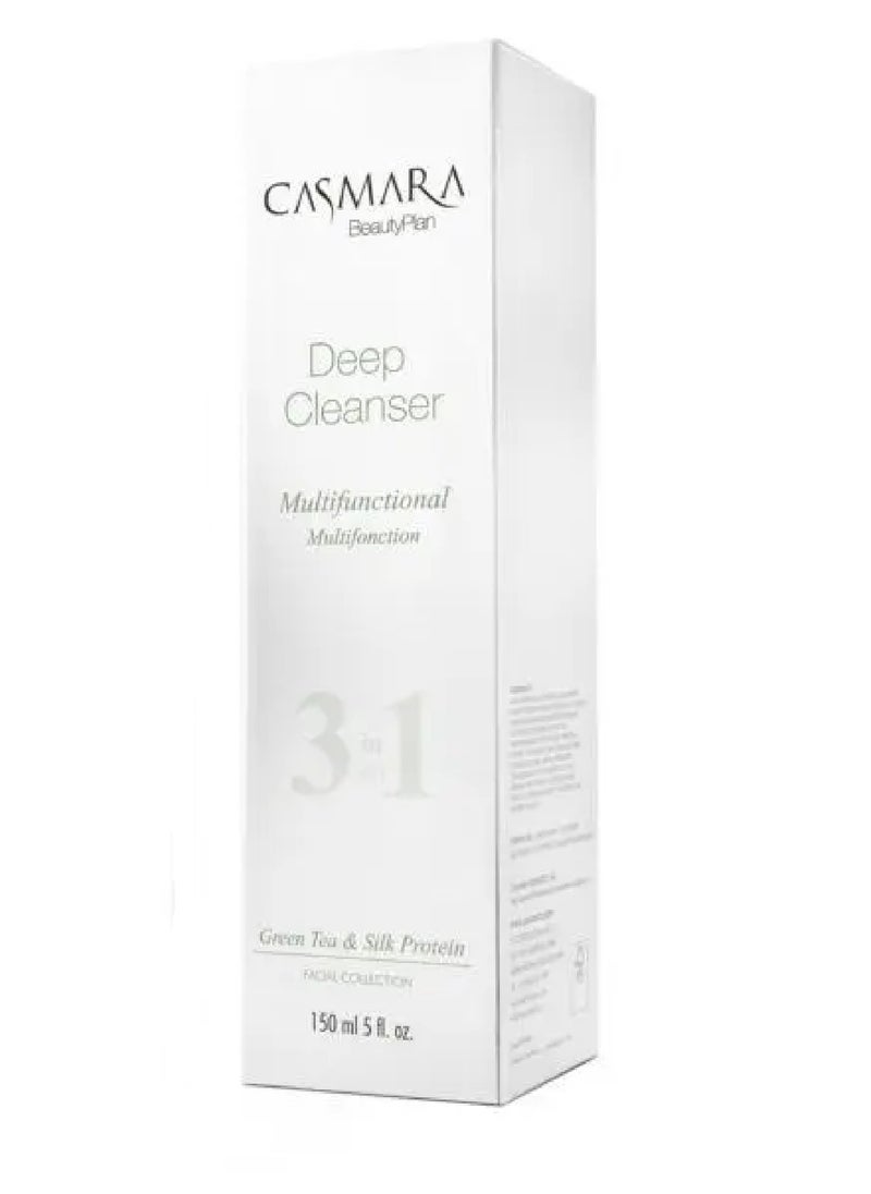 CASMARA - Casmara 3-in-1 Deep Cleanser – Makeup Remover, Facial Gel, and Toner, 150ml - Image 1