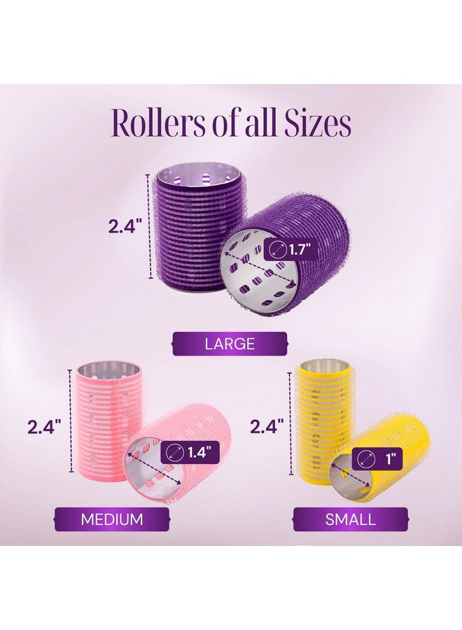 Asani Thermal Rollers For Hair 37 Self Grip Hair Rollers With 18 Clips And Styling Comb Aluminum Thermal Hair Rollers For Volume And Allday Curls For Short Medium And Long Hair (Small) - Image 4