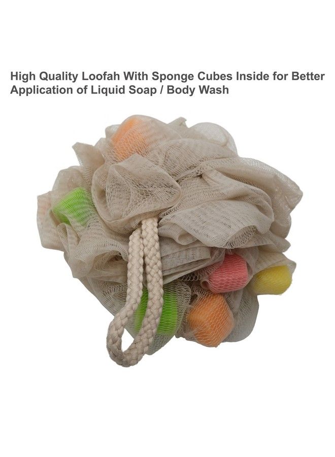 Store2508 Combo Pack Of Loofah Bath Washing Accessories Set Mb499A Multicolour (Pack Of 4) - Image 4