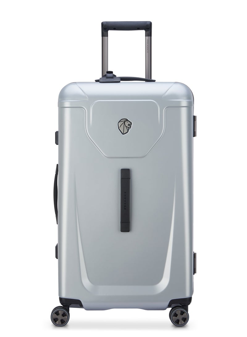 PEUGEOT Voyages 73 cm Hardcase 4 Double Wheel Check-In Luggage Trunk Trolley - Silver  - Image 1
