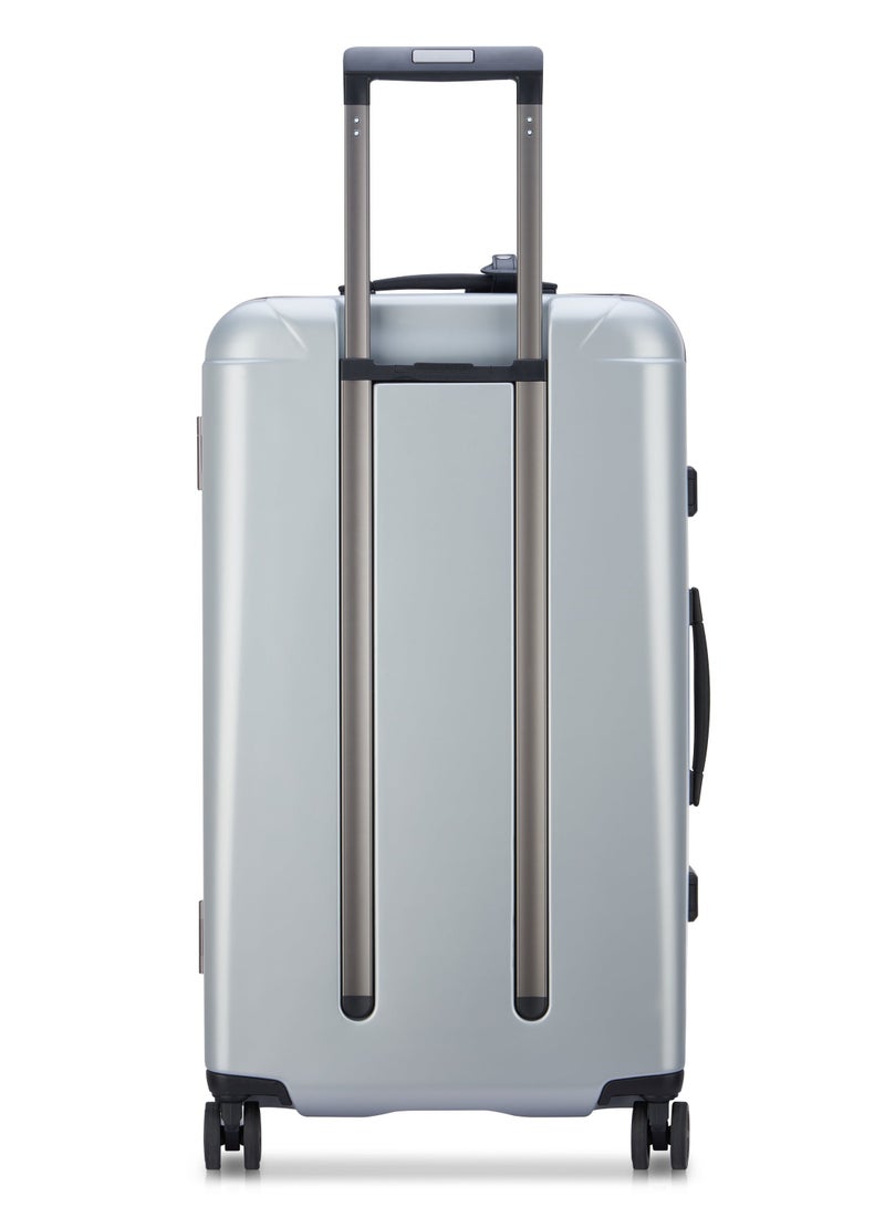 PEUGEOT Voyages 73 cm Hardcase 4 Double Wheel Check-In Luggage Trunk Trolley - Silver  - Image 3