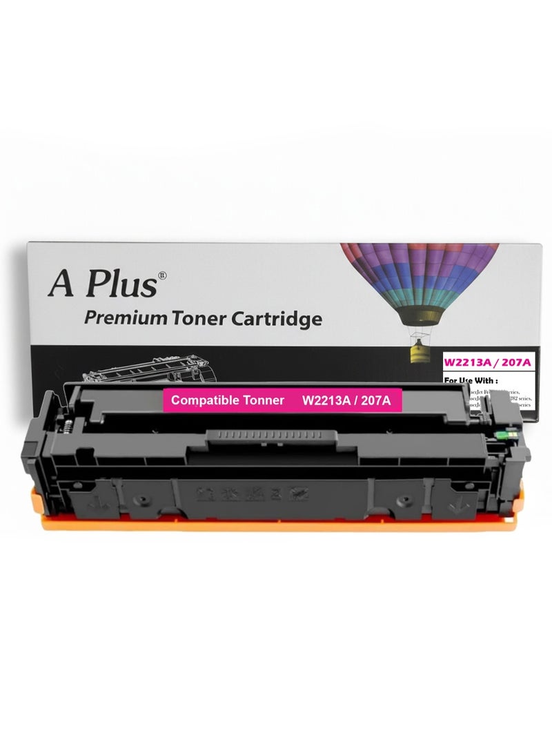 APLUS 207A W2213A Compatible Toner Magenta Cartridge for HP Color LaserJet Pro M255, MFP M282, M283 Series - High Yield Magenta Tonner - Image 1
