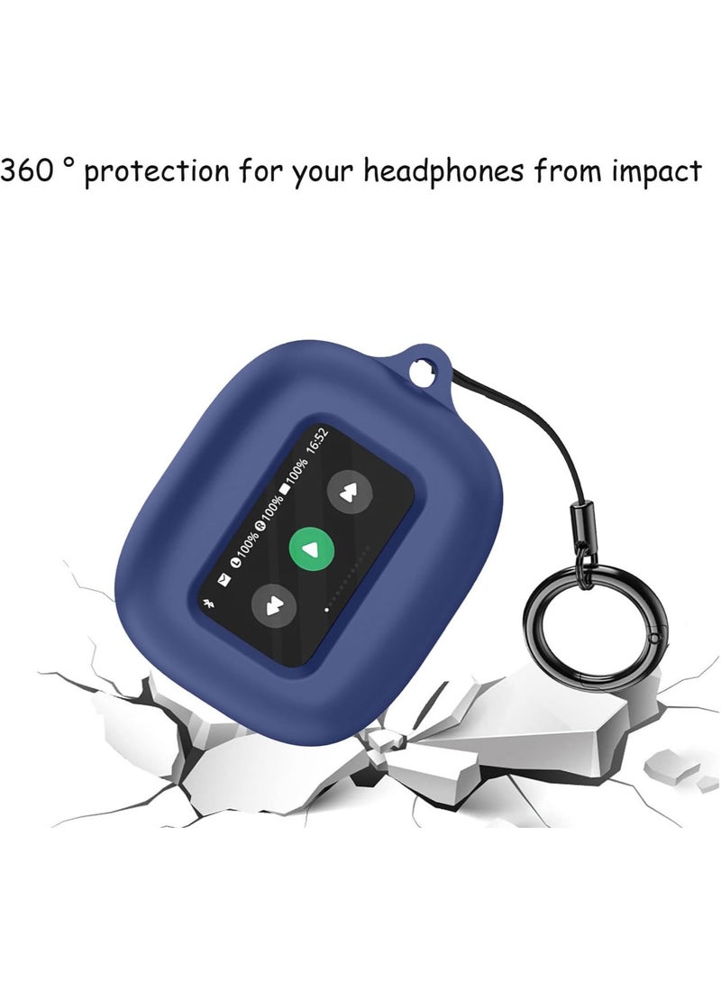 Silicone Protective Case for JBL Live Beam 3 with Keychain Cover (blue) - Image 3