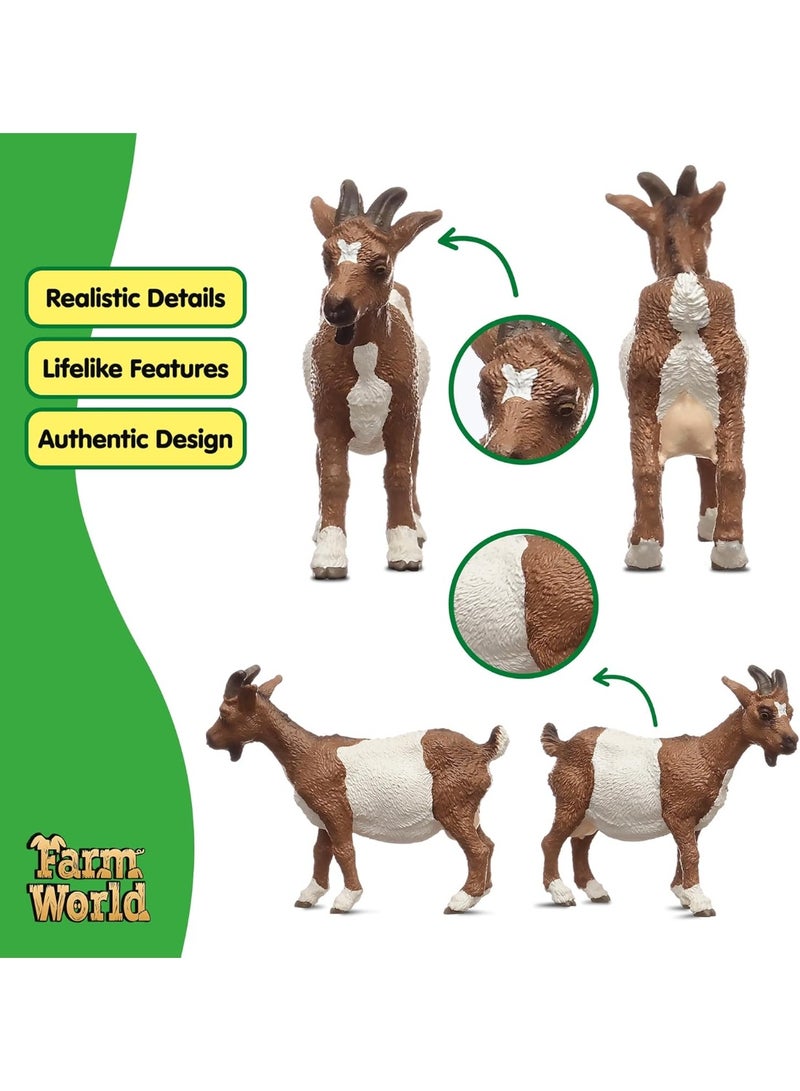 Schleich شلايش 14887 ماعز، من 3 سنوات، شخصية لعبة عالم المزرعة، 8 × 8 × 7 سم - Image 3