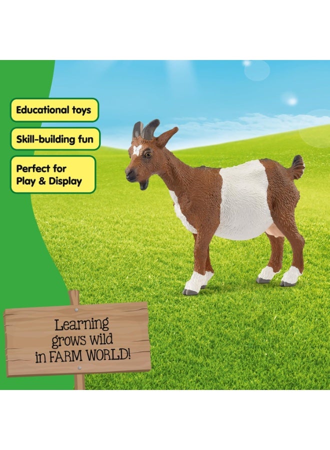 Schleich شلايش 14887 ماعز، من 3 سنوات، شخصية لعبة عالم المزرعة، 8 × 8 × 7 سم - Image 5