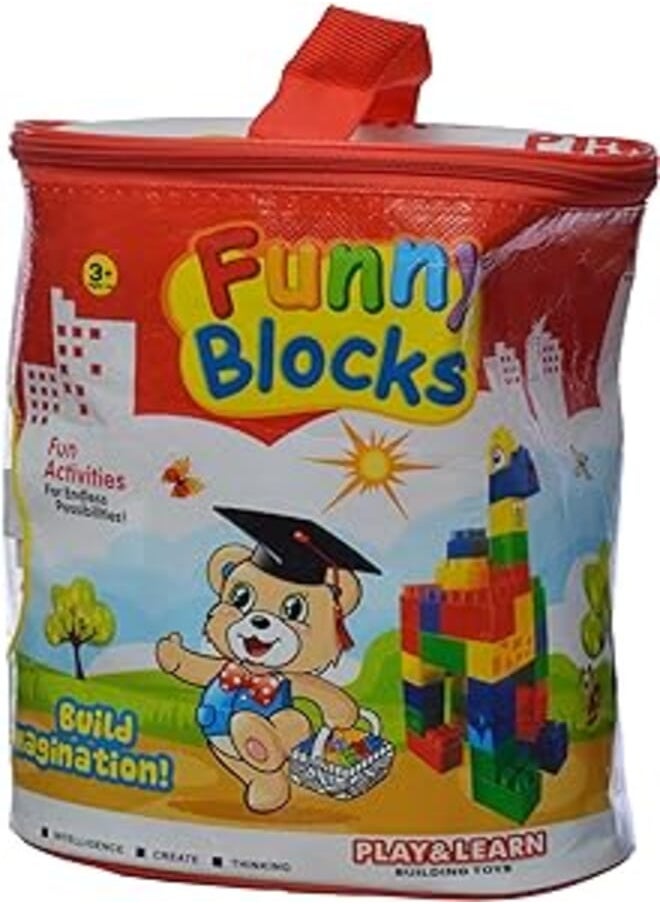 GTG TOYS/50 American Funny Blocks - 60 Pieces 