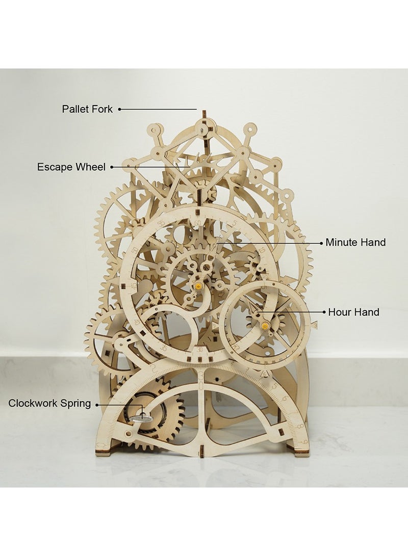 ROKR 3D Wooden Pendulum Clock - Image 4