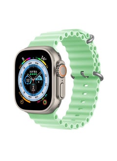 Ten Tech Silicone Band for Apple Watch 41mm 40mm 38mm, Waterproof Soft Silicone Sports Band for iWatch SE 8/7/6/5/4/3/2/1, - light green