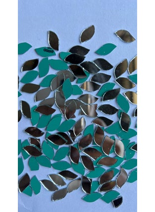 MIRROR GLASS WORLDWIDE MIRROR GLASS WORLDWIDE for Craft Work lippAn Art Materials Fancy Mirror 15 8 480piece 100gm  - Image 1
