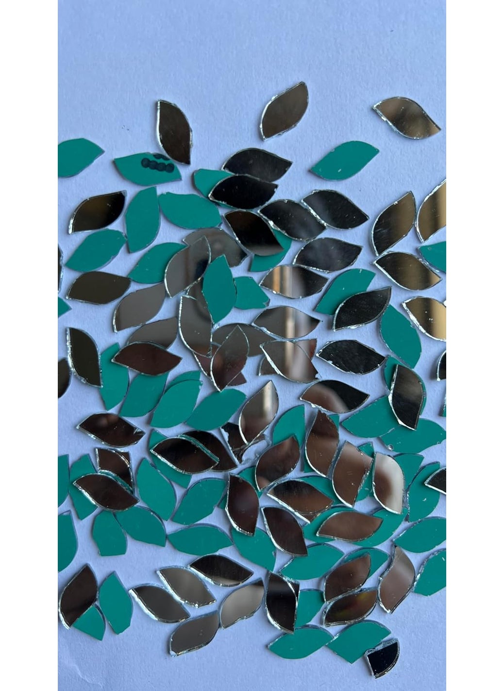 MIRROR GLASS WORLDWIDE MIRROR GLASS WORLDWIDE for Craft Work lippAn Art Materials Fancy Mirror 15 8 480piece 100gm  - Image 1