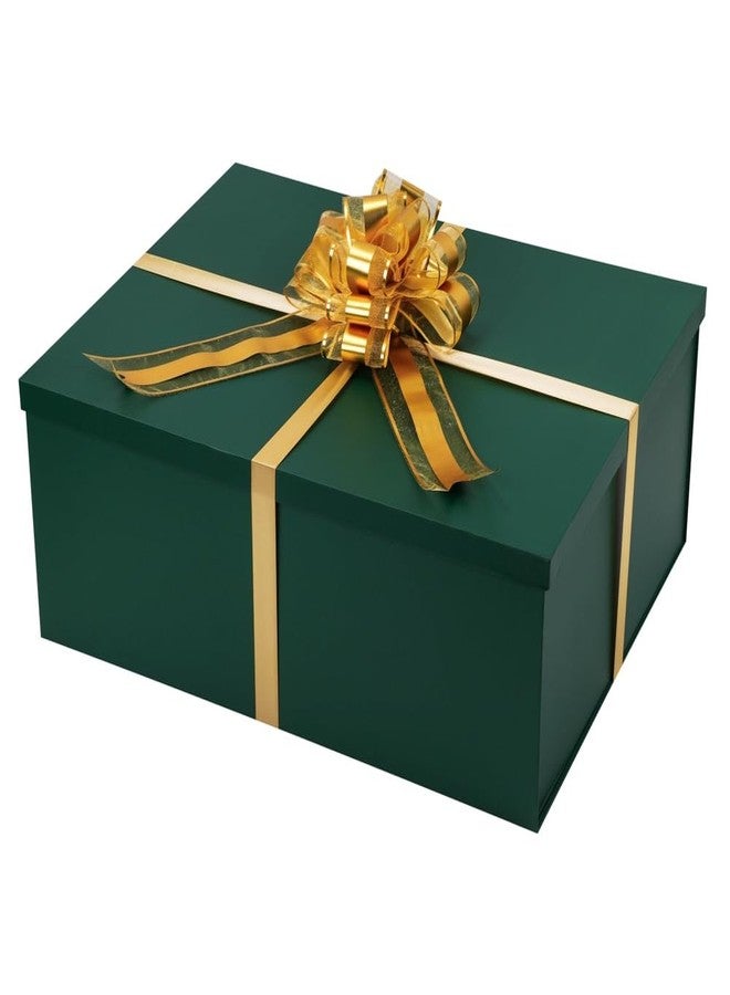 UoeRing Green Extra Large Gift Box 1Pcs 22x17x9 inch,luxury Gift Box with Lid for Presents Birthday Christmas Valentine's Day (Includes Pull Bows,Card,Envelope,Filler - Image 1