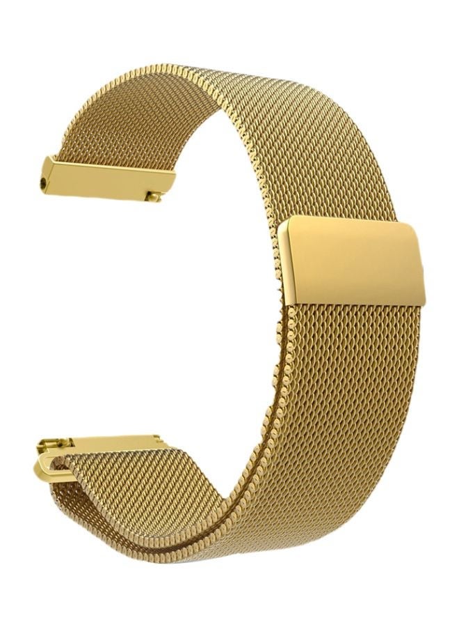 NIBEMINENT Replacement Strap For Smartwatch 20 mm Gold - Image 1