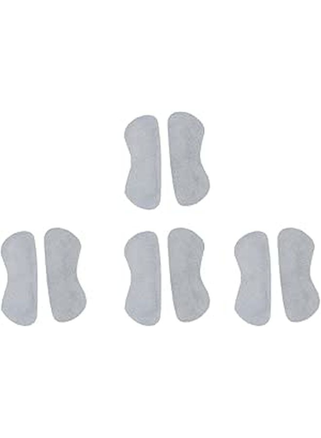 Soft Leather Heel Grips Cushion Pads 4 Pairs Shock Absorption Half Insoles For Daily Foot Comfort - Image 1