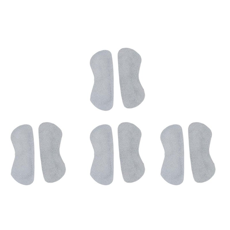 Soft Leather Heel Grips Cushion Pads 4 Pairs Shock Absorption Half Insoles For Daily Foot Comfort - Image 2