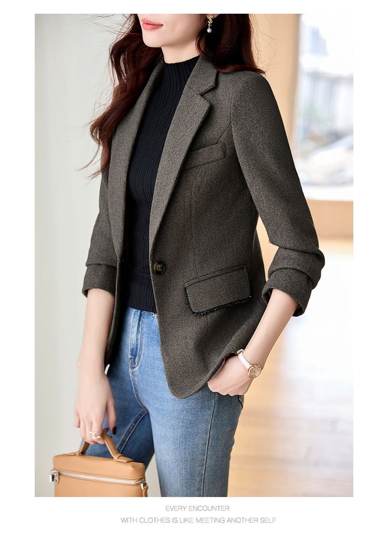 Shougu New Fashionable Casual Ms Suit Blazer - Image 1