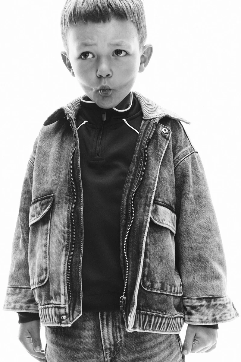 اتش اند ام Collared Denim Jacket