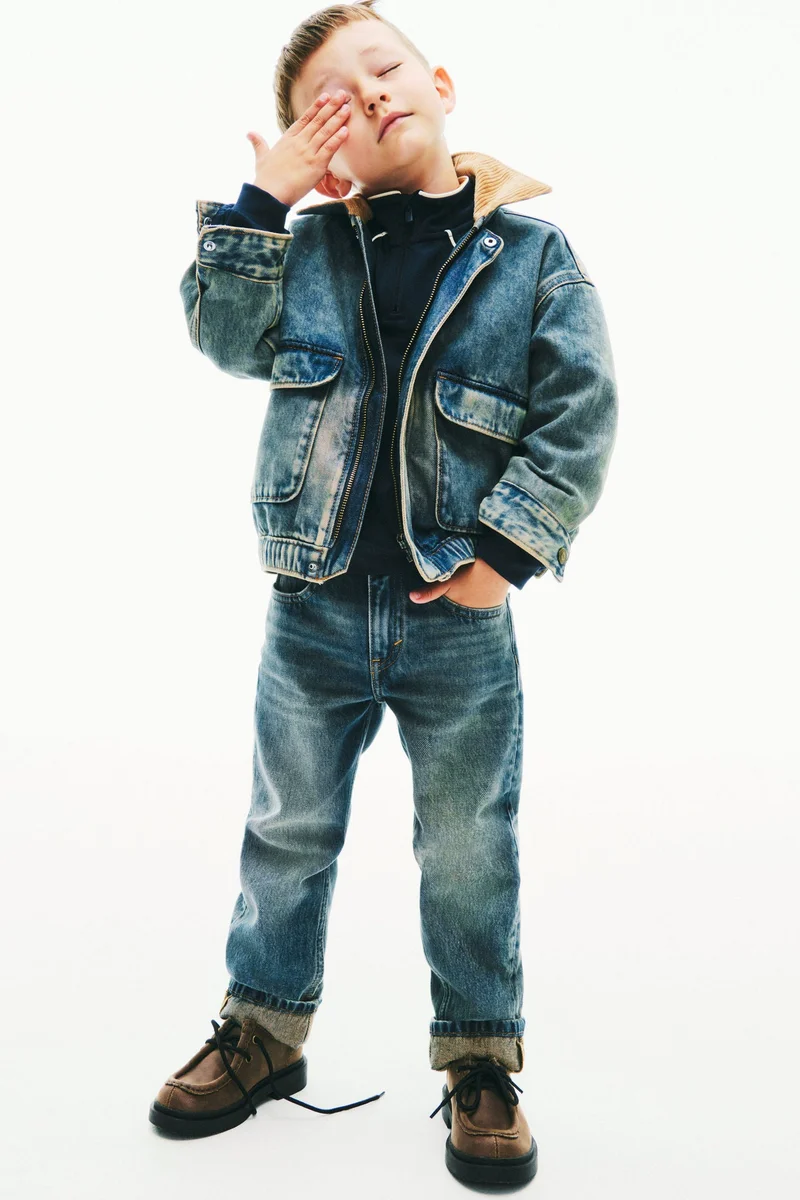 اتش اند ام Collared Denim Jacket