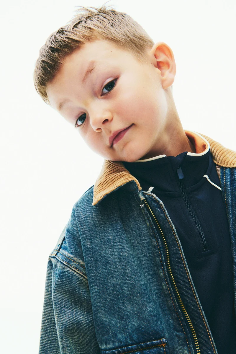 اتش اند ام Collared Denim Jacket
