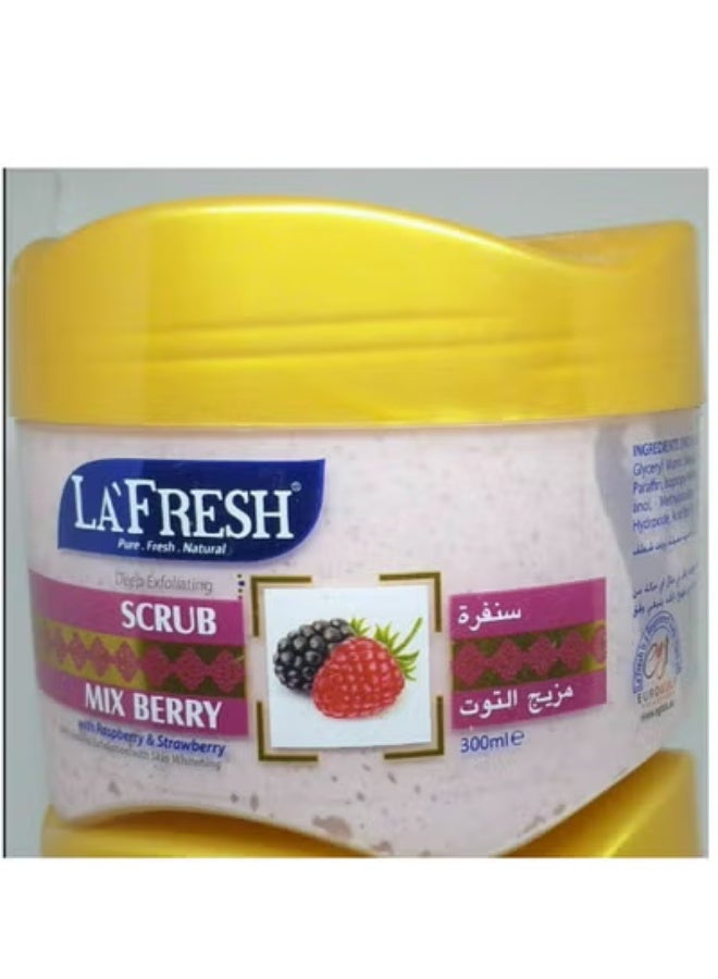BERRY SCRUB With raspberry & Strawberry 300 ML