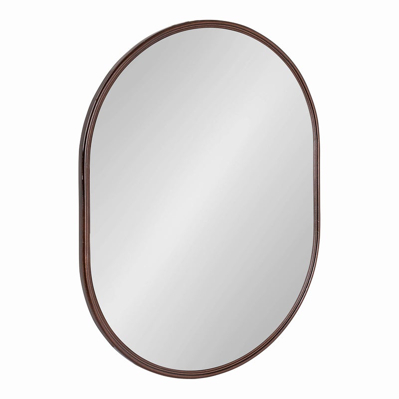 Kate and Laurel Kate and Laurel Caskill MidCentury Capsule Wall Mirror 18 x 24 Bronze Modern Decorative Mirror for Wall 