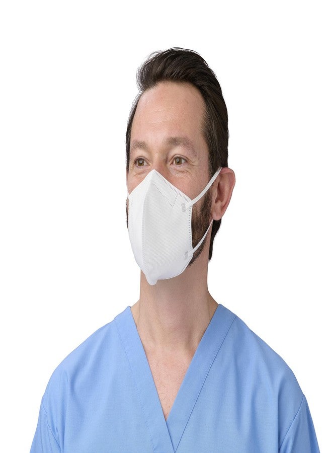 كيوراد قناع وجه مسطح قابل للطي من CURAD مع حلقات للأذن، أبيض، قناعان/علبة - Image 5