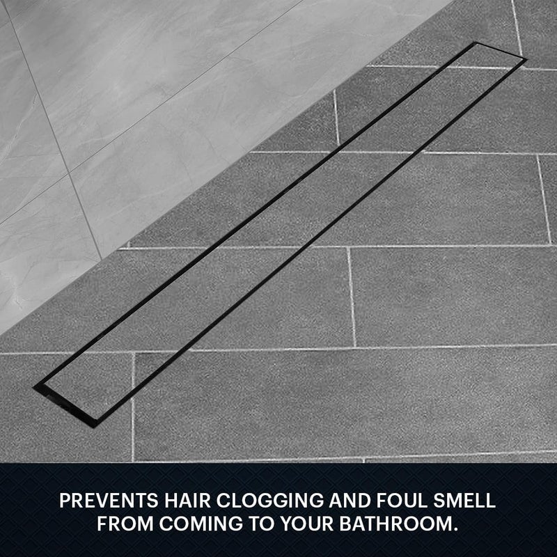 Johnson Bathrooms Johnson Altis 4x36 inches Rectangle Shower Drain Channel SS304 Grade Vertical Water Drain Channel Floor Drain for Bathroom with Cockroach Trap 2 Year Warranty T3391C3 Stainless Steel - Image 5