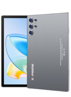 X - Prime X-Prime S25 Ultra 10.1" Android 15 Tablet with Keyboard & Mouse | 12GB RAM 512GB ROM | 5G + WiFi | HD+ AMOLED Display 3000x1440 | Dual SIM | Dual Camera | Google Meet & Zoom (Grey)  - Image 1