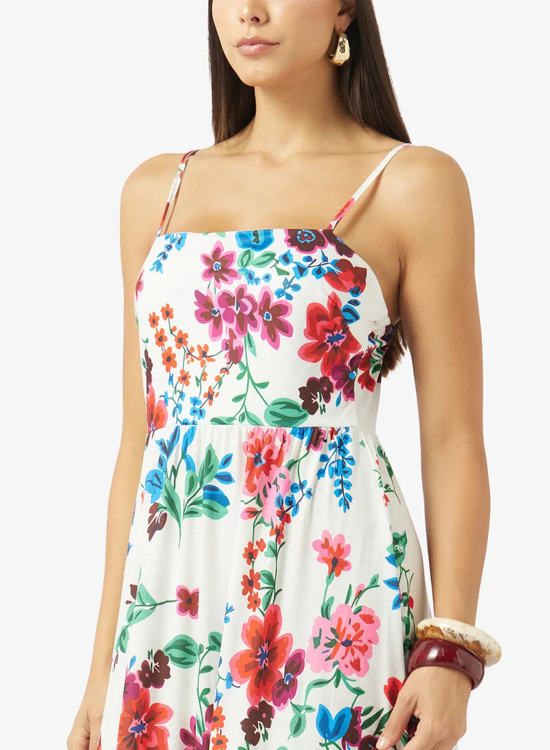 Ella  Floral Print Dress for Women | Best Price UAE