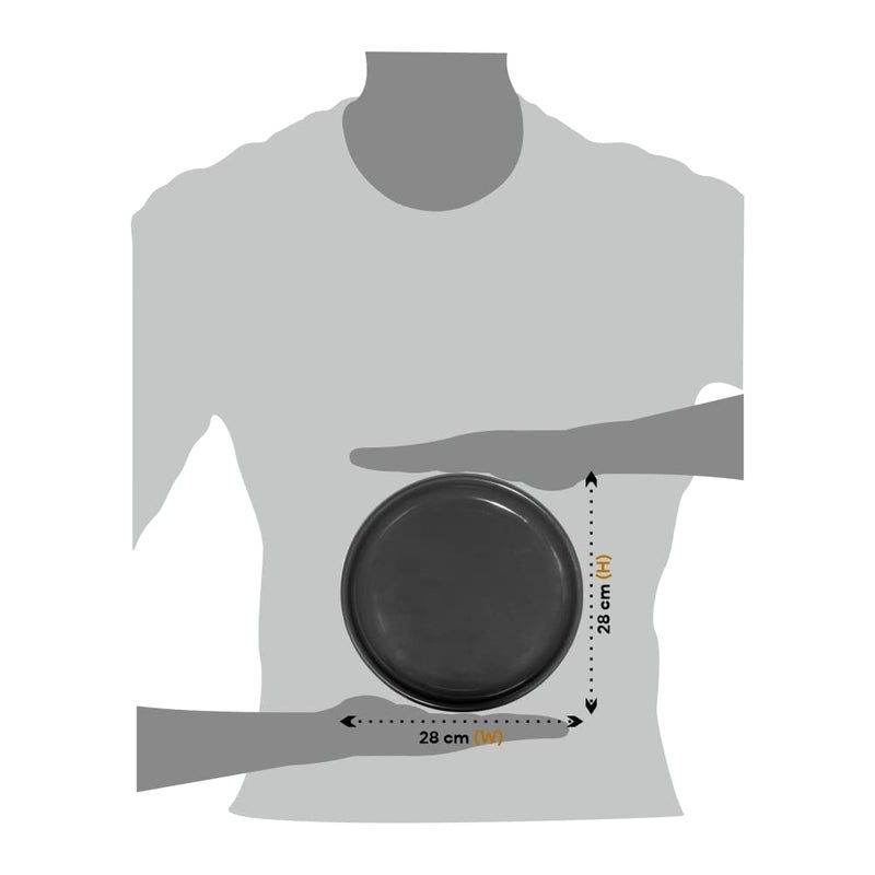 Coolkart Full Size Dinner Plates Dinnerware Serving Plate Thali Plates for Dinner Microwave Safe Oven Safe - Image 5