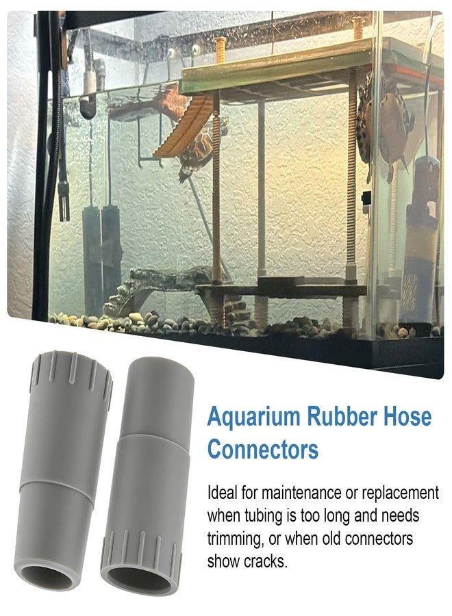 HCLSY Aquarium Rubber Adapter Ribbed Hosing Replacement for Fluval 304/305/306/307/404/405/406/407 Canister Filters, Aquarium Tubing Connectors for Fluval Rubber Hose Connector(2 Pieces) - Image 4