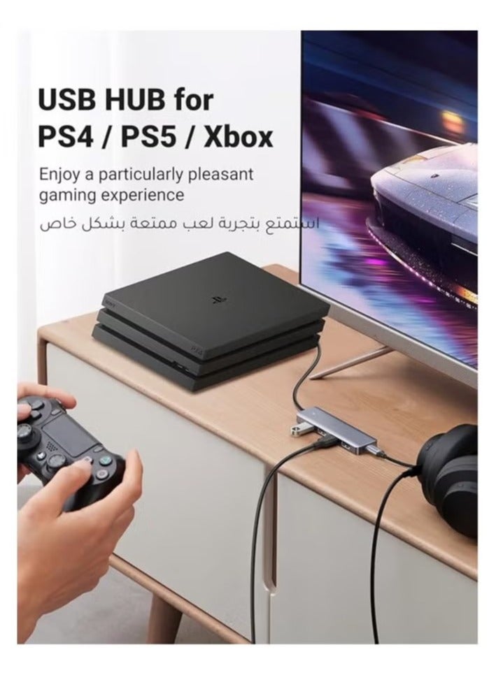 USB Hub Adapter Multiport 4 in 1 Docking Station High Quality Hub Expansion Dock Usb 4 Port Usb 2.0, 3.0, Compatible for MacBook Laptops and Windows - Image 3