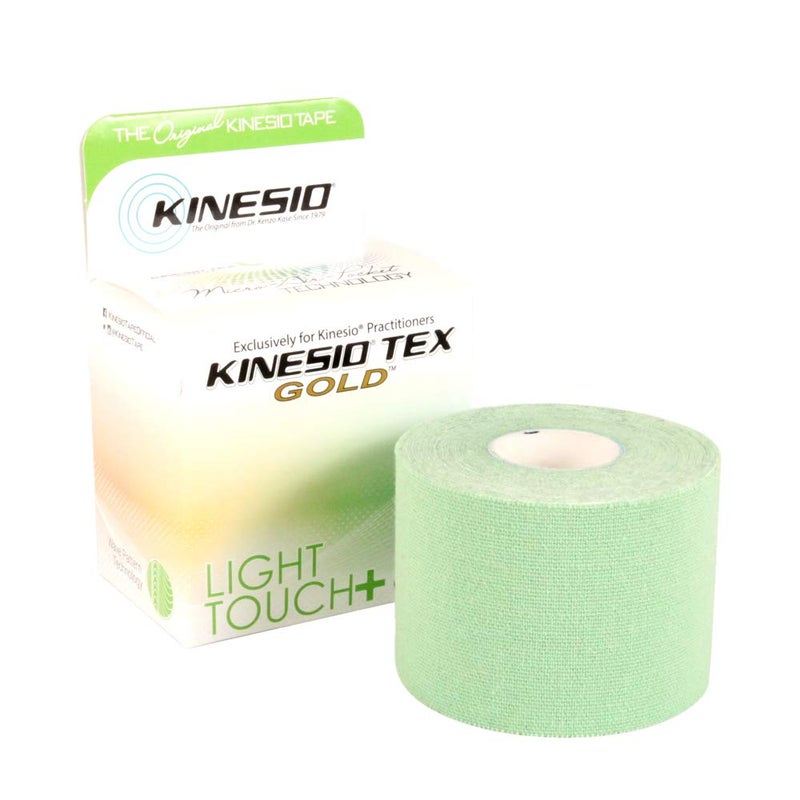Kinesio شريط كينيسيو - شريط رياضي علاجي مرن تكس جولد لمسة خفيفة - أخضر فاتح - 2 بوصة × 16.4 قدم - Image 1