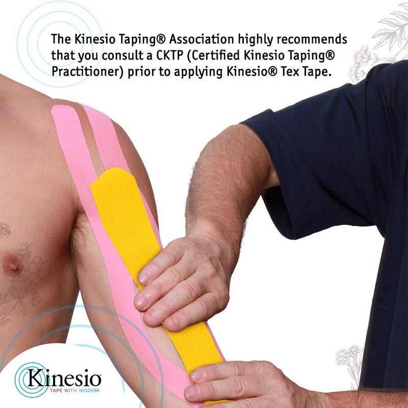 Kinesio شريط كينيسيو - شريط رياضي علاجي مرن تكس جولد لمسة خفيفة - أخضر فاتح - 2 بوصة × 16.4 قدم - Image 4