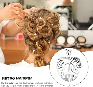 KALLORY Viking Celtic Hair Clips Hairpin Wiccan Tree of Life Hair Sticks Irish Retro Hair Pin Hair Bun Cuff Celtic Knot Viking Jewelry Irish Hair Accessories for Hair - Image 5