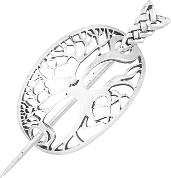 KALLORY Viking Celtic Hair Clips Hairpin Wiccan Tree of Life Hair Sticks Irish Retro Hair Pin Hair Bun Cuff Celtic Knot Viking Jewelry Irish Hair Accessories for Hair - Image 1