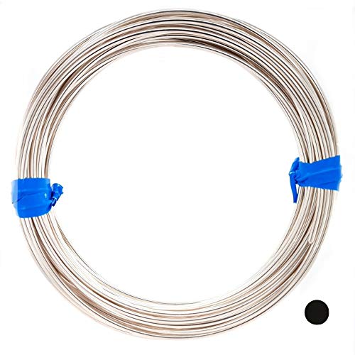 CRAFT WIRE 20 Gauge, 925 Sterling Silver Wire (Round) Half Hard Made in USA - 5FT - Image 1