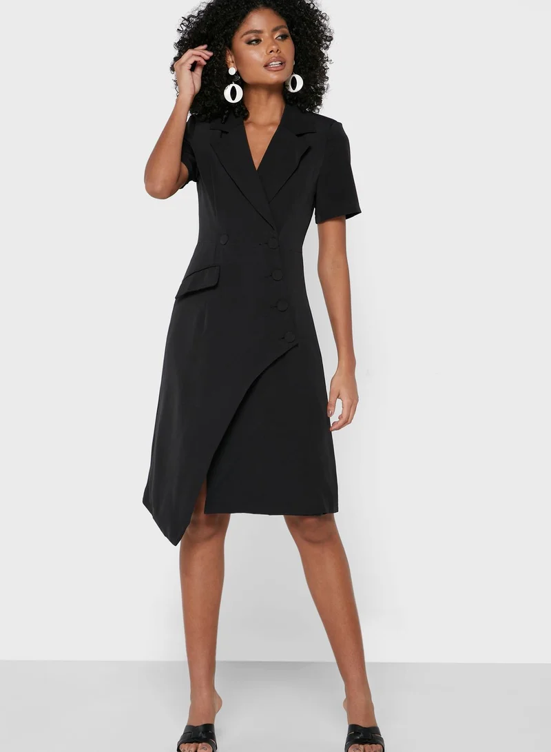 ELLA Asymmetrical Style Blazer Dress