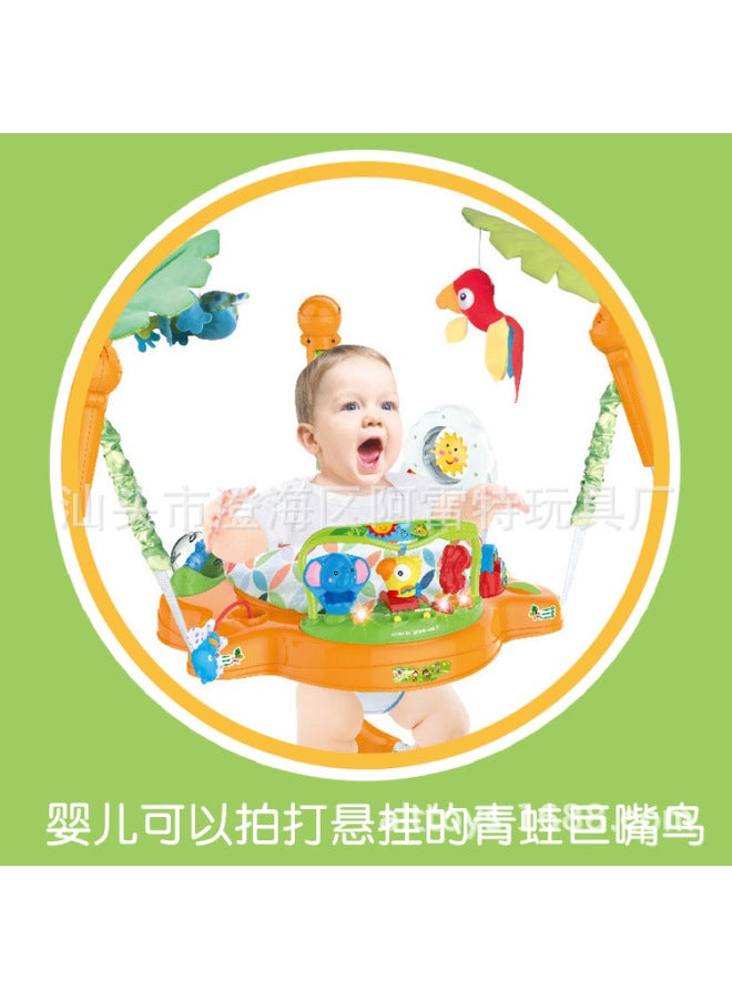 alt Baby Jumping Chair Multifunctional Music Lighting Jumping Chair Children's Fitness Rack Seat Swing Chair Game Table - Image 3