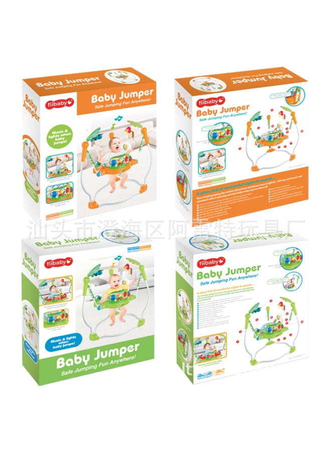alt Baby Jumping Chair Multifunctional Music Lighting Jumping Chair Children's Fitness Rack Seat Swing Chair Game Table - Image 5