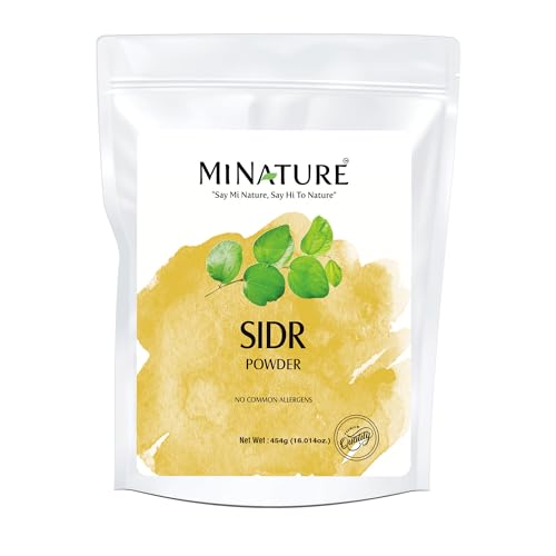 minature Mi Nature Fresh Sidr Leaves Powder 454gm (16oz) | Natural Deep Cleansing & Conditioning Herb for Hair Care | Traditional Herbal Cleanser |Plant-based Source of Mucilages and Saponins - Image 1