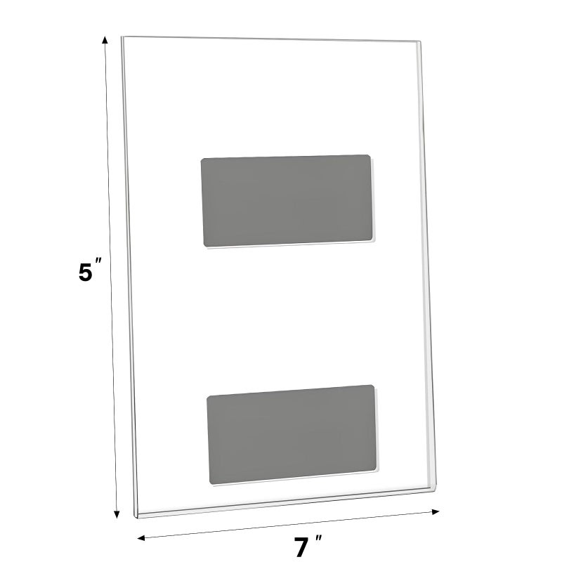 Douildhaiy 4 Pack Magnetic Picture Frames for Refrigerator, 5x7 Magnetic Photo Holders for Fridge, Acrylic Magnetic Picture Frame for Displaying Frames,Children Artworks - Image 2