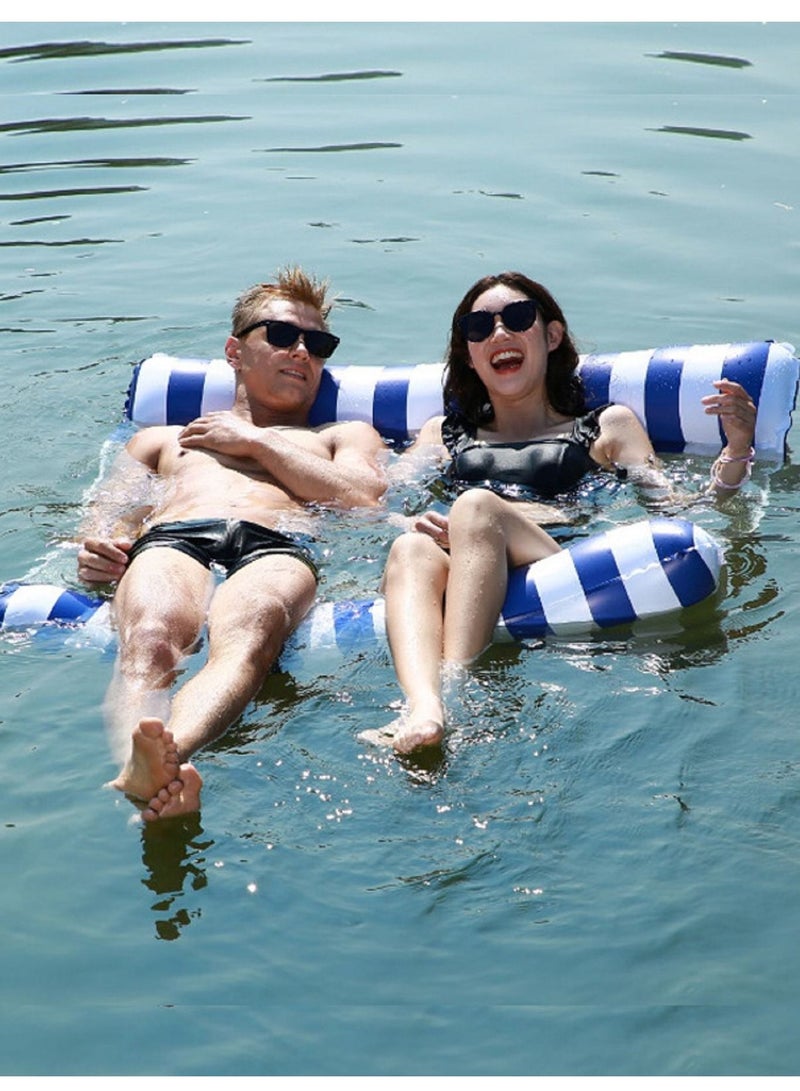 NIBEMINENT 4-in-1 Hammock Inflatable Pool Float, Multi-Purpose Pool Hammock (Saddle, Lounge Chair, Hammock, Drifter) Pool Chair, Portable Water Hammock - Image 2