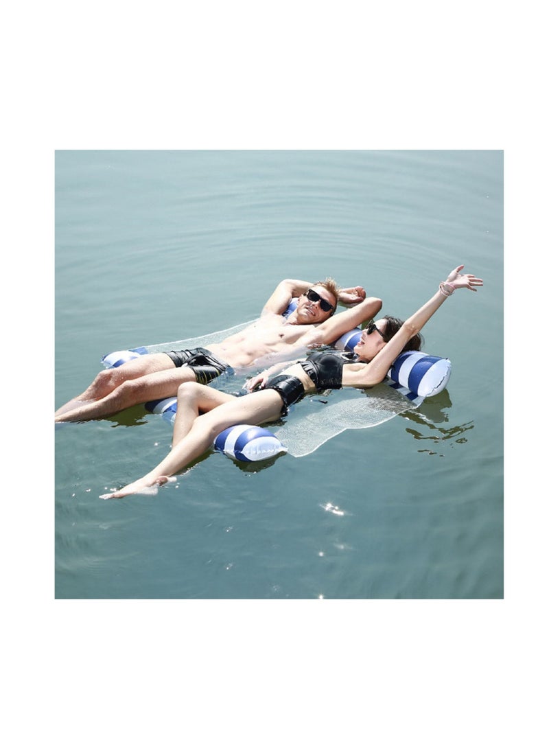 NIBEMINENT 4-in-1 Hammock Inflatable Pool Float, Multi-Purpose Pool Hammock (Saddle, Lounge Chair, Hammock, Drifter) Pool Chair, Portable Water Hammock - Image 3