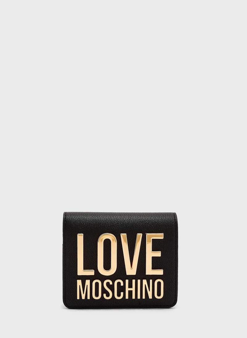 Love Moschino Logo Detailed Wallet